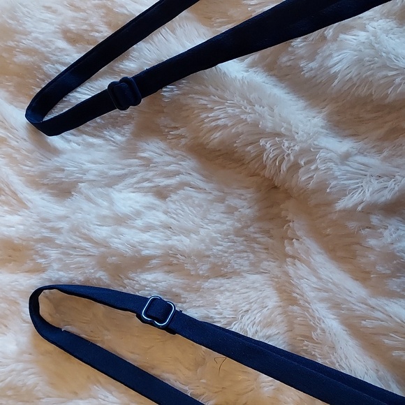 Band of Gypsies Navy Blue & White Paisley Bandana Sleeveless Mini Dress Size L - Picture 8 of 10